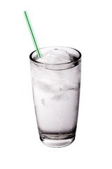 glass filled with water and ice