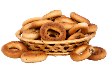 basket with dry bread-ring