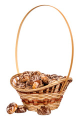 Fototapeta na wymiar basket with spice-cakes