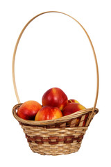 nectarines in basket