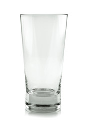 Empty glass. isolated on a white background