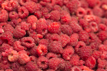 fresh ripe raspberry as a background