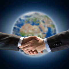 handshake of two businessmen