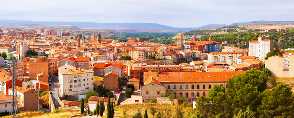 panorama of Teruel with  landmarks