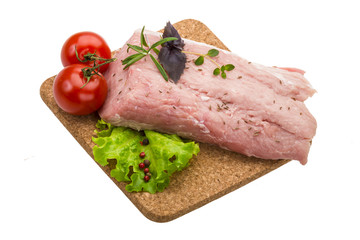 Raw pork meat