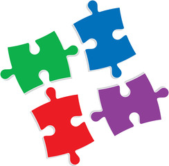 Puzzle vector illustration