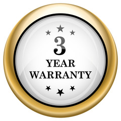 3 year warranty icon