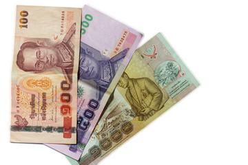 Obraz na płótnie Canvas Thailand banknotes