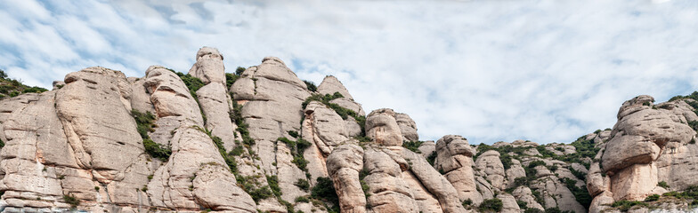 Panoramic Montserrat Mountains