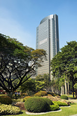 Fototapeta na wymiar Philippine Stock Exchange Building, Manila - Philippines