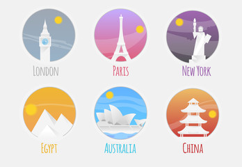 Travel and tourism icons