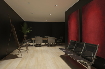 Modern meeting room interior