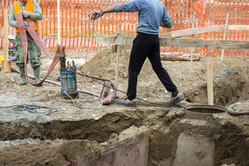 workers with Industrial Submersible Water Pump 2