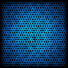 Blue grunge background of circle pattern texture