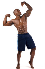 Strong bodybuilder man with perfect abs, chest,biceps
