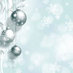 Christmas background with balls
