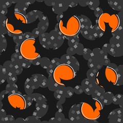 latające nietoperze Halloween nieskończony deseń na ciemnym tle © demonique