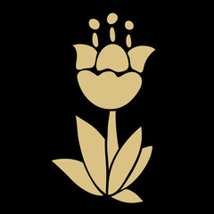 Abstract flower icon.