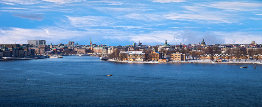 View of the beautiful architecture of Stockholm, Sweden.