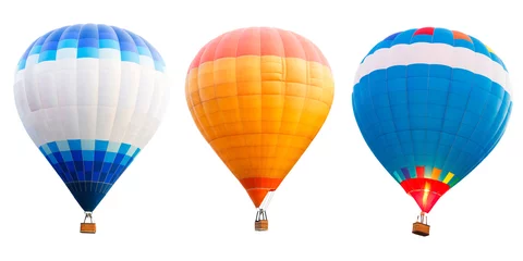 Foto op Plexiglas Ballon Kleurrijke heteluchtballonnen