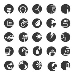 energy buttons, icons