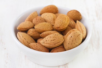 almond on bowl