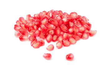 Grains of pomegranate isolated