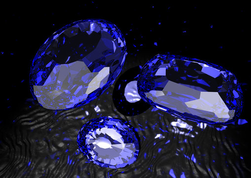 Saphire - blaue Schmucksteine