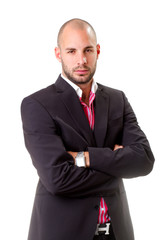 young business man portrait - isolated