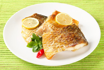 Oven roasted carp