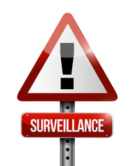 surveillance road sign illustration design