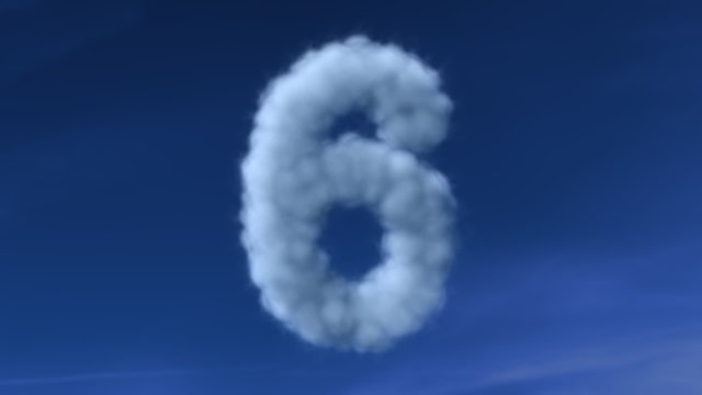 Counting 10 to 0 with clouds