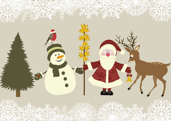Christmas retro icons
