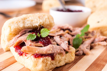 Sweet pork sandwich