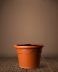 Flowerpot with copy space
