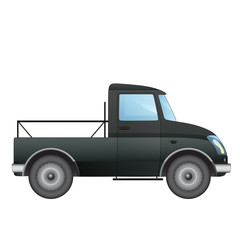 isolated empty pick up car vector drawing on white
