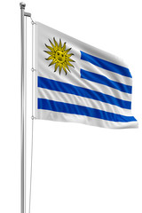 3D Uruguayan flag
