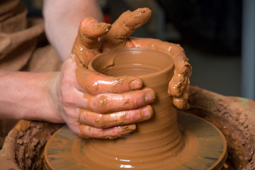 potter at work