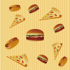 background of fast food