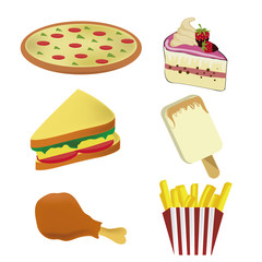 six icons of fast food 