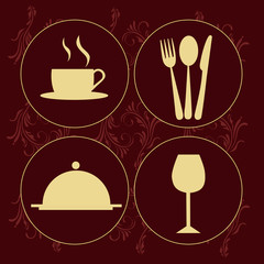 four icons of menu