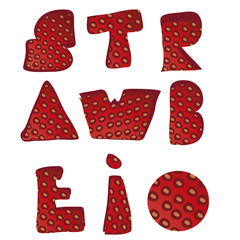 strawberry letters
