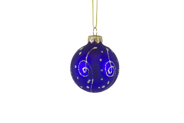 Blue christmas ball