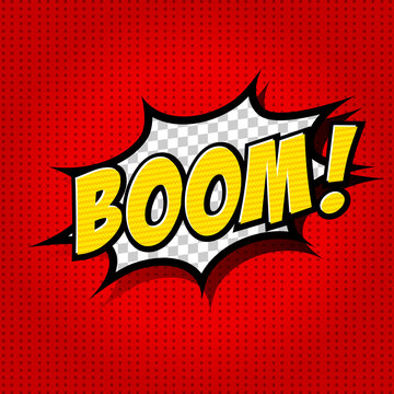 Boom! - Comic Speech Bubble, Cartoon