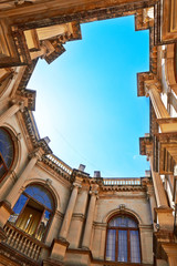 Courtyard of the Venetian Lodge in Heraklion, Crete.