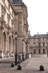 courtyard of the Louvre in Paris