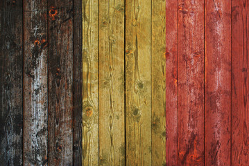 Germany flag on wooden background