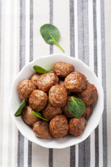meatballs in bowl