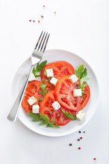 salad with tomatoes and feta