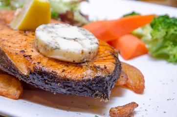 Grilled Butter Salmon